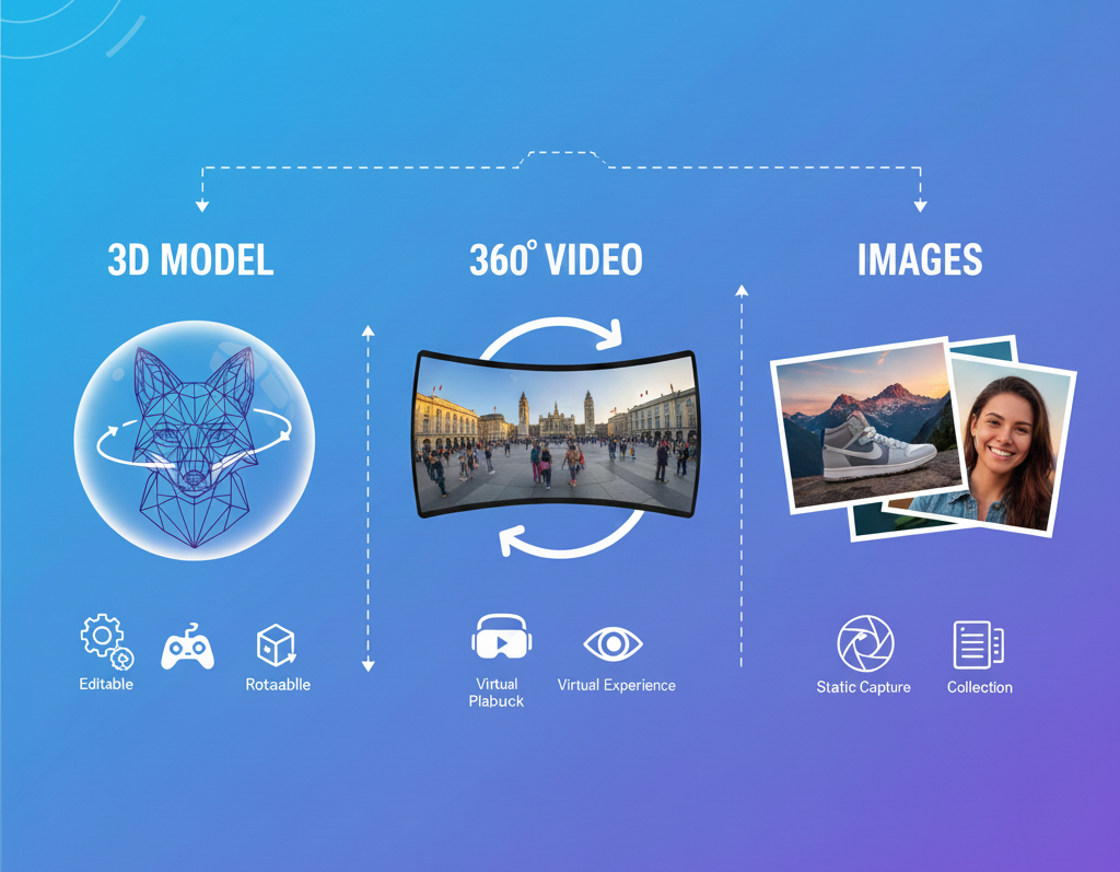 3D Model vs. 360 Video vs. Images